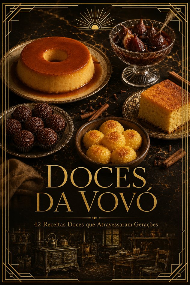 Capa do e-book Doces da Vovó, por Amaury Junior